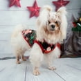 thumbnail image 6 of Aosijia Puppy Clothes Christmas Print Pet Dog Vest Clothes with Bowknot for Small Dog Holiday Festival Costume Decoration (B), 6 of 6