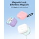 thumbnail image 3 of Funda para AirPods 4 ESR con protección total contra caídas y mosquetón, color blanco, 3 of 9