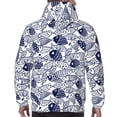 thumbnail image 7 of Wukai Blue Fish1 Print Men Hoodies Fleece Sweatshirts Long Sleeve Sweaters Pullover Fall Outfits Winter Clothes-Medium, 7 of 7