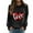 Black, variant on Baqcunre Crewneck Sweatshirts Women's Sweatshirt Crew Neck Plaid Heart Print Long Sleeve Casual Sweat Tops(Black S-XXL),Womens Sweatshirt Womens Tops Valentine'S Day Shirts For Women