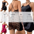 thumbnail image 3 of Ohufall Lace Nightgown for Women Fashion Printed Sleeveless Sleepshirts Homewear Breathable Backless Mini Dress, 3 of 6