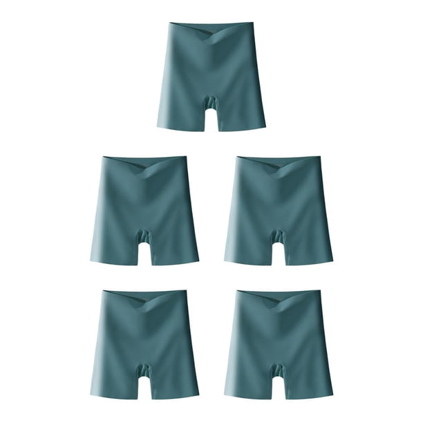 Guardurnaity 2 en 1 pantalones de seguridad de cintura alta debajo de la medias verano Push Up bragas Abdomen ropa interior pantalones cortos Type2 NO2