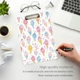 thumbnail image 3 of FORMRS Acrylic Clipboard with Low Profile Clip Standard A4 Letter Size, 12.5" x 9", Colorful Ice Cream Pattern, 3 of 8