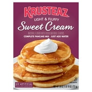 Krusteaz Sweet Cream Pancake and Waffle Mix, Light & Fluffy, 26 oz Box