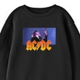 thumbnail image 2 of ACDC Logo and Angus Young Youth Black Crew Neck Sweatshirt-Large, 2 of 2