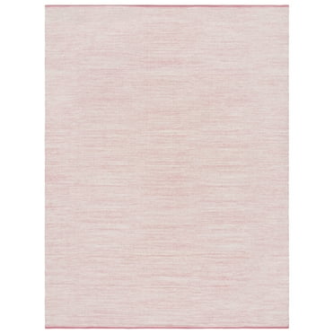 SAFAVIEH Montauk Bernadine Solid Braided Cotton Area Rug, Pink/Fuchsia, 9' x 12'