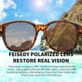 thumbnail image 4 of FEISEDY Women Men Polarized Fit Over Sunglasses Oversized Trendy Square Cat Eye Wear Over Glasses B2849, 4 of 17