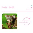 thumbnail image 4 of 3.5 Inch Soft PVC Doll with Clothes, Cute Small Doll Toy for Girls, Pretend Play Accessory, Detachable Outfit, Washable, Perfect Gift for Toddlers, 4 of 6