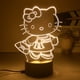 thumbnail image 3 of Figuras de dibujos animados de Hello Kitty Sanrio, luz nocturna, modelo lindo, juguetes luminosos, adornos de decoración de escritorio, regalos para niños, 3 of 4