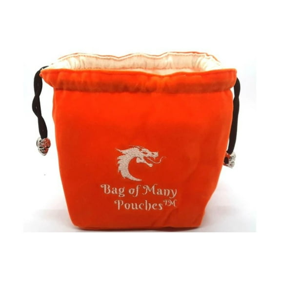 Old School Dice & Accessories Bag of Many Pouches - Orange New