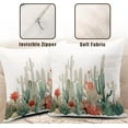 thumbnail image 2 of Cactus Throw Pillow Covers Tropical Plants Cactus Decorative Pillow Cases 18x18 Set of 2 Desert Green Succulent Prickly Pear Pillowcase Summer Outdoor Cushion Cover for Home Couch Sofa, 2 of 6