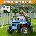thumbnail image 3 of Funcid 24 V Kids Ride on Toys with Remote Control, 2WD Ride on UTV Truck Car, Electric Battery Powered Ride on Cars Four Wheels, Bluetooth Music, Blue, 3 of 13