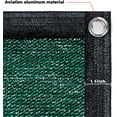 thumbnail image 3 of SUNNY GUARD Custom Size Privacy Screen Fence 6' x 84' Heavy Duty Dustproof Denoise Fencing Mesh for Garden Yard Pool Deck, Dark Green (Customized), 3 of 6