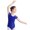 Blue, variant on DPOIS Kids Girls Short Sleeves Floral Lace Cutout Back Ballet Dance Gymnastics Leotard Jumpsuit