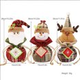 thumbnail image 2 of Matsuzay Botella de almacenamiento Cordón Bolsas de dulces Lata de galletas Paquete de recuerdo a prueba de agua para decoraciones de árboles Kits de decoración para fiestas Alce, 2 of 6