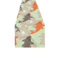 thumbnail image 2 of BSDHOME New Lotus and Carps Seamless Pattern Cotton Linen Table Runner 14x72 inches, 2 of 4