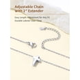 thumbnail image 6 of FindChic Cross Necklace for Women, Dainty Silver Crucifix Pendant Necklace Hypoallergenic Baptism Religious Faith Jewelry Gifts for Her, 6 of 9