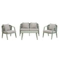 thumbnail image 4 of Leumius 4 Pieces Patio Furniture Set,Modern Outdoor Conversation Set for Patios,Lawns,Green, 4 of 8