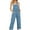 1-light blue jumpsuit for women, variant on UPPADA Denim Jumpsuit for Women Sleeveless Summer Rompers Bib Overalls Denim Wide Leg Long Jumpsuit Baggy Denim Bib Overalls Loose Jean Jumpsuit Stretchy Pants with Pockets Clearance on Sale Black,S