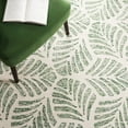 thumbnail image 6 of SAFAVIEH Jardin Cyan Leaves Area Rug, Ivory/Green, 4' x 6', 6 of 8