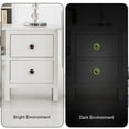thumbnail image 3 of 4 Pcs Watercolor Cherry Fruit Crystal Glass Drawer Knob Pull Handle Ergonomic 30mm Glow in The Dark Furniture Cabinet Handle for Kitchen Dresser Cupboard Wardrobe, 3 of 7