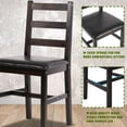 thumbnail image 2 of FDW Dining Table Set Pine Wood Kitchen Dining Room Table Dinette Table with 4 Chairs 28.7", 2 of 6
