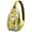 Peach, variant on Peach Print Lightweight Sling Backpack for Travel and Outdoor Activities, Cute Kawaii Tropical Fruit Pattern Crossbody Bag with Modern Fresh Design, Durable and Multi-Layer Storage for Peach Lovers