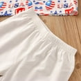 thumbnail image 6 of Pimfylm Toddler Baby Boy Summer Outfit,Girls Pants And Jacket Boys Summer Casual And Comfortable Short Sleeved Shorts Twopiece Set, 6 of 7