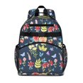 thumbnail image 1 of Floral and Leopard Print Student Backpack Adjustable Shoulder Straps Chest Strap Lightweight Durable Bookbag for Student and Students, 1 of 3