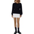 thumbnail image 1 of Diconna Women's Long Sleeve Button Cardigan Sweater Lapel Cable Knit Short Sweater Jacket, 1 of 9