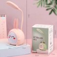 thumbnail image 2 of Portable Mini Bunny Night Light - Cute Rabbit LED Table Lamp - Foldable USB Rechargeable Reading Light for Bedroom, Children's Bedside, Study - Pink Rabbit, 2 of 4