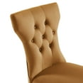 thumbnail image 6 of Modway Silhouette Performance Velvet Dining Chairs - Set of 2 in Cognac, 6 of 9
