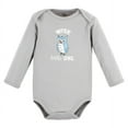 thumbnail image 5 of Touched by Nature Organic Cotton Long-Sleeve Bodysuits, Boy Woodland Alphabet 5-Pack, 12-18 Months, 5 of 7