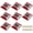 Red, variant on Solar Raised Pavement Marker High Brightness IP68 Waterproof Solar Powered Reflector Road Solar Blinker Light for Anti-diecast Aluminum Protruding Signs Warning 8PCS (White)