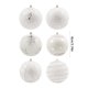 thumbnail image 3 of Isvgxsz Clearance 6 Pcs Christmas Ball Ornaments Glitter Christmas Ornaments Large Hanging Christmas Balls for Xmas Tree Home Decorations Holiday Party Decor, 3 of 5