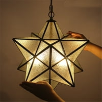 12 inch Moravian Star Pendant Light Ceiling Hanging Drop Lighting Fixture for Kitchen Island Living Room Bedroom Hallway Decor