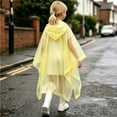 thumbnail image 3 of OGLCCG Rain Poncho for Kids Waterproof Reusable EVA Raincoat One Size Hooded Rain Jackets for Boys and Girls, Size 3-14, 3 of 8