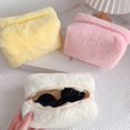 thumbnail image 5 of Bolsa de maquillaje Linda, Bolsa de maquillaje de felpa Hermosa bolsa de maquillaje grande Bolsa de maquillaje esponjosa Características mejoradas, 5 of 5