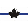 thumbnail image 1 of Canada Plaque d'Immatriculation Photo Drapeau Ligne Bleue Mince, 1 of 1