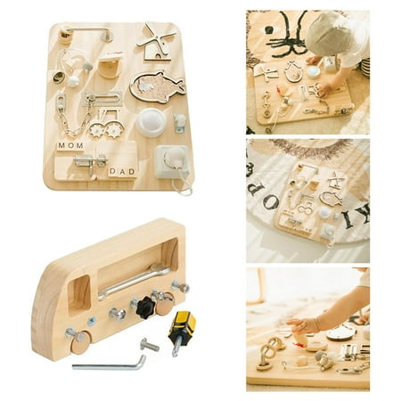 Sensory Busy Board,learning toys 3 year olds montessori toddlers