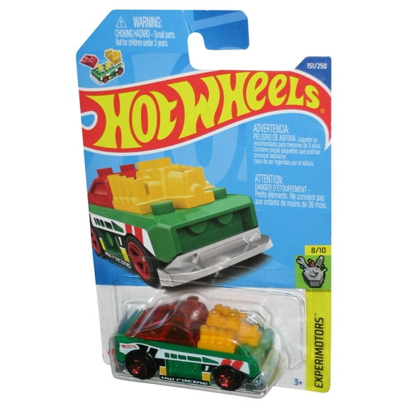 Hot Wheels Experimotors 8/10 (2021) Green Custom Small Block Toy Car 151/250