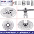 thumbnail image 6 of Whole Parts Dishwasher Chopper Blade Part # W11246682 - Replacement & Compatible With Some Whirlpool Dishwashers, 6 of 9