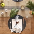 thumbnail image 4 of Design Imports Set de 6 Sets de Table Ronds en PVC Bleu Stonewash, 4 of 4