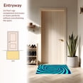 thumbnail image 3 of ODIKA 5' x 7' Machine Washable Non-Slip Area Rug, Op Art Spiral High Traffic Rug, Teal, 440981, 3 of 7