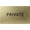 Brushed Gold, variant on ADA CENTRAL SIGNS - 6" X4" Private Sign - ADA Compliant Tactile Graphics Grade 2 Braille Text Privacy Sign | Wall Mount Plastic No Entry Protection Sign for Offices, Businesses, and Restaurants