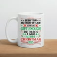 thumbnail image 3 of Mother-in-Law Christmas Mug 2025 – Funny “Being Your Mother-in-Law Seems Like Gift Enough” Holiday Coffee Cup, 3 of 6