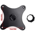 thumbnail image 4 of Portable Monitor Bracket Adapter 75mm Hole Spacing, 17mm Ball Head, Horizontal And Vertical Mount, Black, 4 of 5