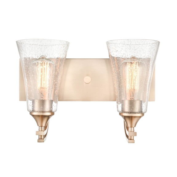 1492-MG Millennium Lighting Natalie - 2 Light Bath Vanity-10 Inch Tall and 14.5 Inch Wide-Modern Gold Finish