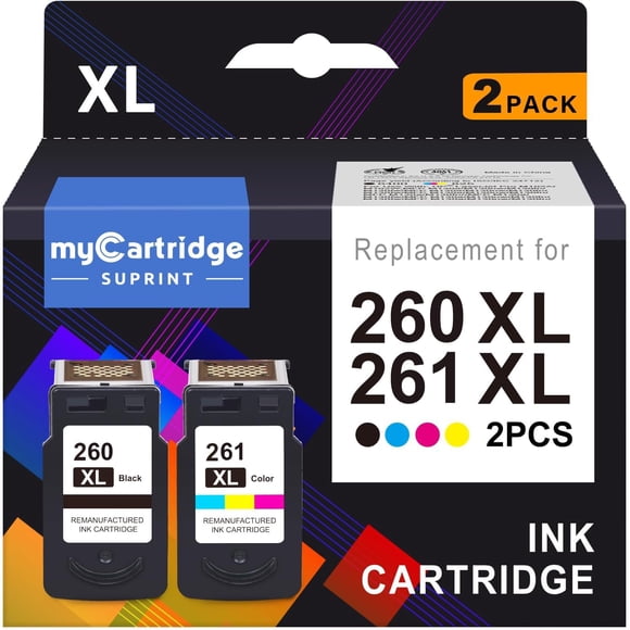 260XL 261XL Ink Cartridges Replacement for Canon 260 and 261 Ink Cartridges Printer Ink 260 and 261 Combo Pack Pixma TS6420a TS6400 TS6420 TR7020a TR