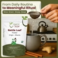 thumbnail image 4 of Organic Way Nettle Leaf Powder (Urtica dioica) - Herbal Tea | Organic & Kosher Certified | Raw, Vegan, Non GMO & Gluten Free | USDA Certified | Origin - Albania (1LBS / 16Oz), 4 of 8